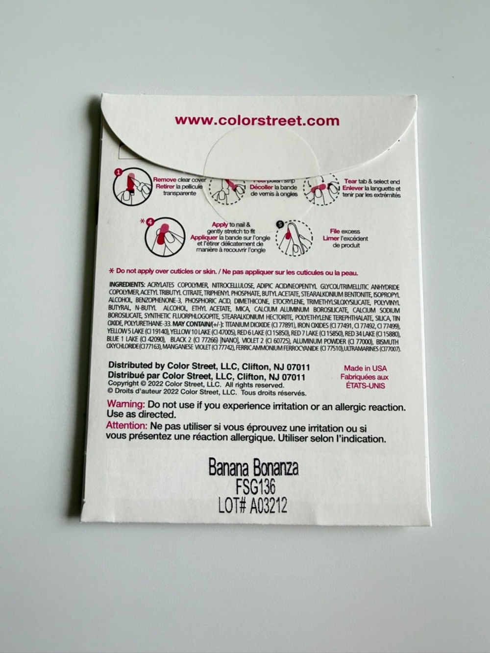 *Retired* Color Street: Banana Bonanza (Accent Pack) | Yellow Sheer Jelly Neon - Picture 4 of 12
